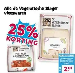Boon`s Markt Alle de Vegetarische Slager vleeswaren aanbieding