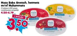 Boon`s Markt Maza Baba Anoesch, hoemoes en/of Muhammara aanbieding