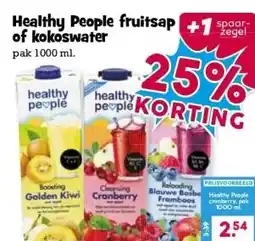 Boon`s Markt Healthy People fruitsap of kokoswater aanbieding