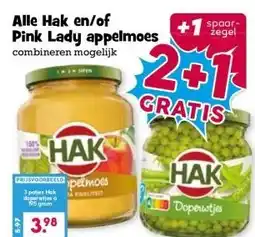 Boon`s Markt Alle Hak en/of Pink Lady appelmoes aanbieding