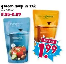 Boon`s Markt g'woon soep in zak aanbieding
