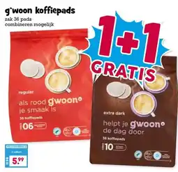 Boon`s Markt g'woon koffiepads aanbieding