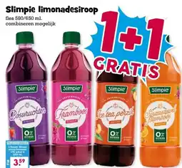 Boon`s Markt Slimpie limonadesiroop aanbieding
