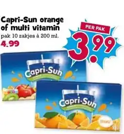 Boon`s Markt Capri-Sun orange of multi vitamin aanbieding