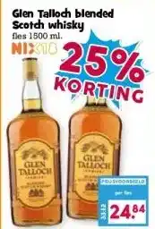 Boon`s Markt Glen Talloch blended Scotch whisky aanbieding