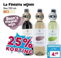 Boon`s Markt La Finestra wijnen aanbieding