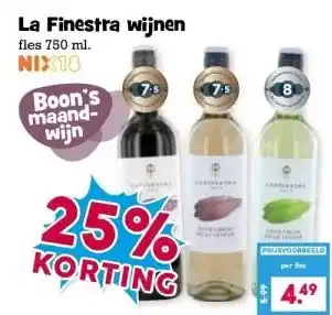 Boon`s Markt La Finestra wijnen aanbieding