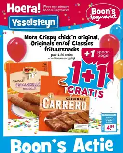 Boon`s Markt Mora Crispy chick'n original, Originals en/of Classics frituursnacks aanbieding