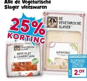 Boon`s Markt Alle de Vegetarische Slager vleeswaren aanbieding