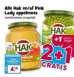 Boon`s Markt Alle Hak en/of Pink Lady appelmoes aanbieding
