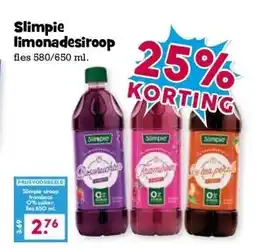 Boon`s Markt Slimpie limonadesiroop aanbieding
