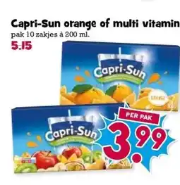 Boon`s Markt Capri-Sun orange of multi vitamin Slimpie aanbieding