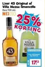 Boon`s Markt Licor 43 Original of Villa Massa Limoncello aanbieding