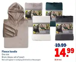 Makro Fleece hoodie aanbieding