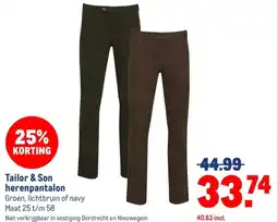 Makro Tailor & Son herenpantalon aanbieding