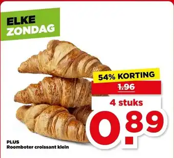 PLUS PLUS Roomboter croissant klein aanbieding
