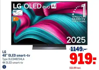 Makro LG 48" OLED smart-tv aanbieding