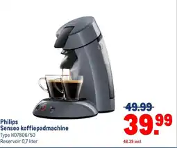 Makro Philips Senseo koffiepadmachine aanbieding