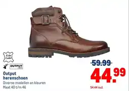 Makro Output herenschoen aanbieding