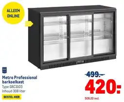 Makro Metro Professional barkoelkast aanbieding