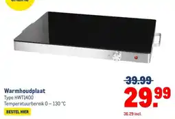 Makro Warmhoudplaat aanbieding
