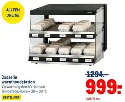 Makro Casselin warmhoudstation aanbieding