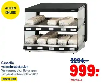 Makro Casselin warmhoudstation aanbieding