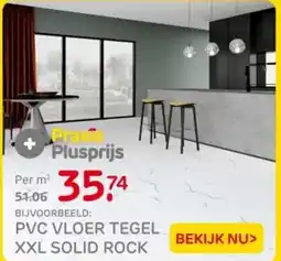 Praxis Pvc vloer tegel xxl solid rock aanbieding