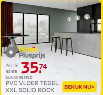 Praxis Pvc vloer tegel xxl solid rock aanbieding