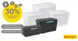 Praxis Op curver handy en kis scuba opbergboxen aanbieding