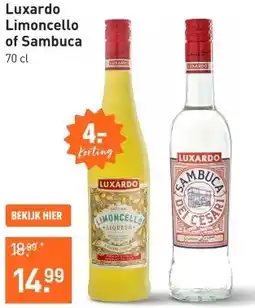 Gall & Gall Luxardo Sambuca 70CL aanbieding