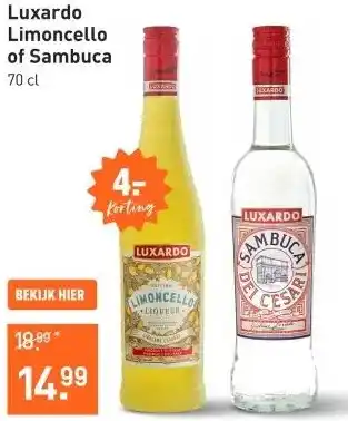 Gall & Gall Luxardo Sambuca 70CL aanbieding