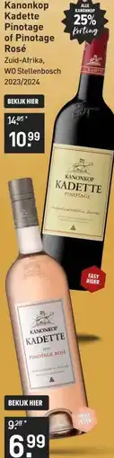 Gall & Gall Kanonkop Kadette Pinotage Rosé 75CL aanbieding