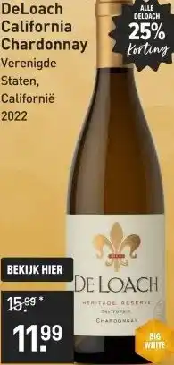 Gall & Gall DeLoach California Chardonnay 75CL aanbieding