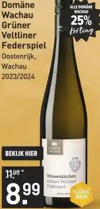 Gall & Gall Domäne Wachau Grüner Veltliner Federspiel 75CL aanbieding