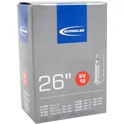 ANWB Schwalbe bnb SV12 26 x 1 1/4 27.5 x 1.75 fv Zwart aanbieding