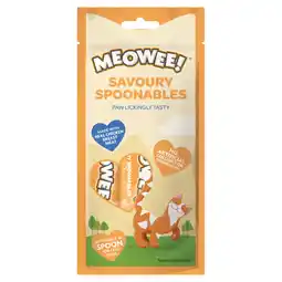 Zooplus 2 + 1 gratis Meowee Spoonables kattensnacks 56 g of 112 g aanbieding