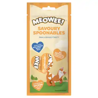 Zooplus 2 + 1 gratis Meowee Spoonables kattensnacks 56 g of 112 g aanbieding