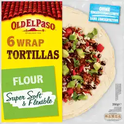 Jumbo Old El Paso Wrap Tortillas Large 350g aanbieding