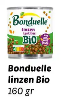 Dekamarkt Bonduelle linzen Bio aanbieding
