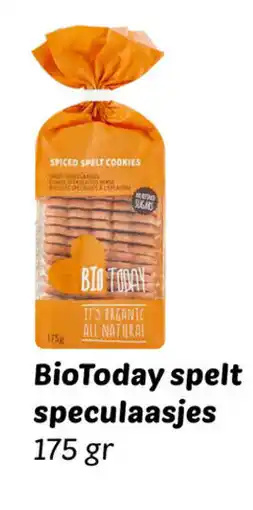 Dekamarkt BioToday spelt speculaasjes aanbieding