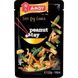 Jumbo Amoy Peanut Satay Stir Fry Sauce 120 g aanbieding
