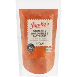 Jumbo Jumbo's Pastasaus Groente Bolognese 250 g aanbieding