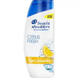Jumbo Head & Shoulders Citrus Fresh Anti-Roos Shampoo Voor Vet Haar 625 ml. Dagelijks Gebruik aanbieding