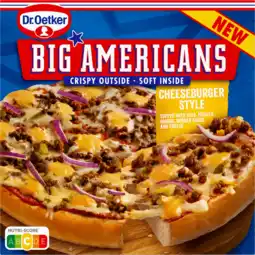 Jumbo Dr. Oetker Big Americans Pizza Cheeseburger Style 444 g aanbieding