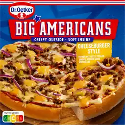 Jumbo Dr. Oetker Big Americans Pizza Cheeseburger Style 444 g aanbieding