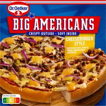 Jumbo Dr. Oetker Big Americans Pizza Cheeseburger Style 444 g aanbieding