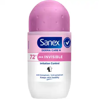 Jumbo Sanex Derma Care Deodorant Invisible Dry Roller 53 ML aanbieding