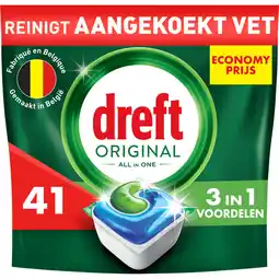 Jumbo Dreft Original All In One Vaatwastabletten 41 Stuks aanbieding