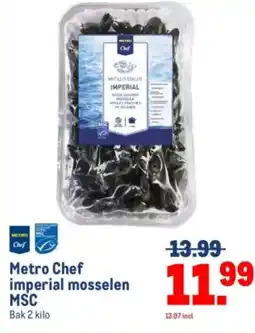 Makro Metro Chef imperial mosselen MSC aanbieding
